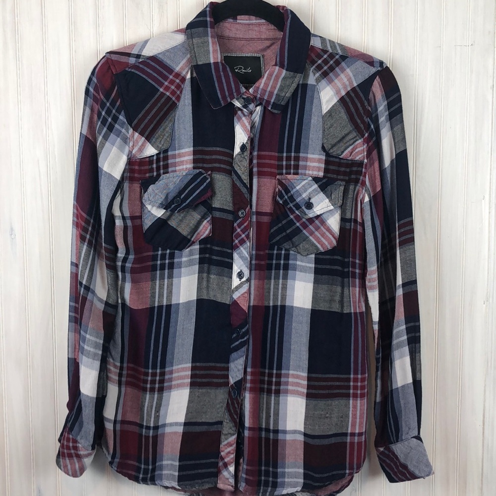 RAILS PLAID BUTTON DOWN